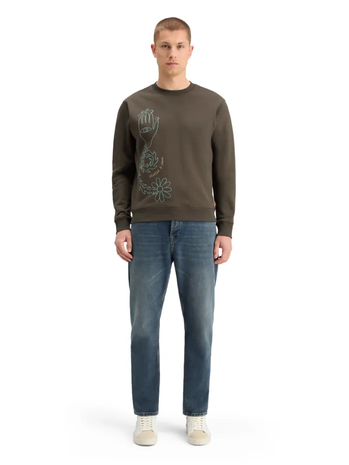 EMBROIDERY SWEATSHIRT Coffee Men Scotch and Soda Sweatshirts and Hoodies