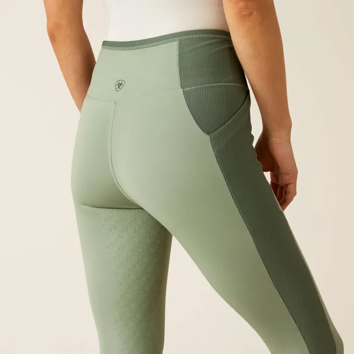 Eos Chic Half Grip Tight Lily Pad Women Ariat Pants and Shorts Eos Chic Half Grip Tight Lily Pad Women Ariat Pants and Shorts