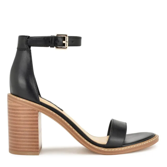 Erla Tailored Sandals Black Women Nine West Dress