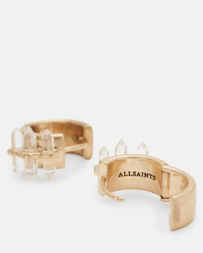 Eryka Crystal Huggie Hoop Earrings Warm Brasscrystal Women AllSaints Jewelry Eryka Crystal Huggie Hoop Earrings Warm Brasscrystal Women AllSaints Jewelry