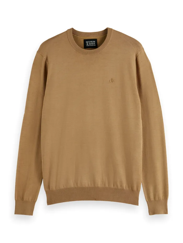 Essential 8211 VISCOSE PULLOVER CREWNECK Black Men Scotch and Soda Sweatshirts and Hoodies Essential 8211 VISCOSE PULLOVER CREWNECK Black Men Scotch and Soda Sweatshirts and Hoodies