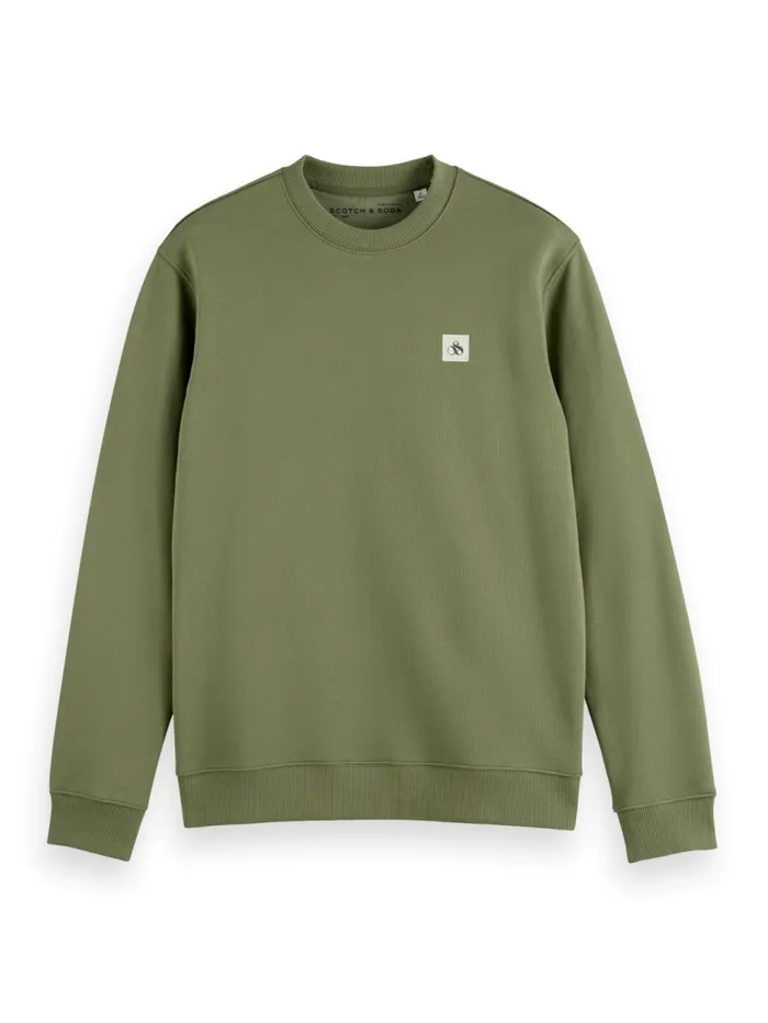Essential Badge Crew Sweat Desert Sand Men Scotch and Soda Sweatshirts and Hoodies Essential Badge Crew Sweat Desert Sand Men Scotch and Soda Sweatshirts and Hoodies