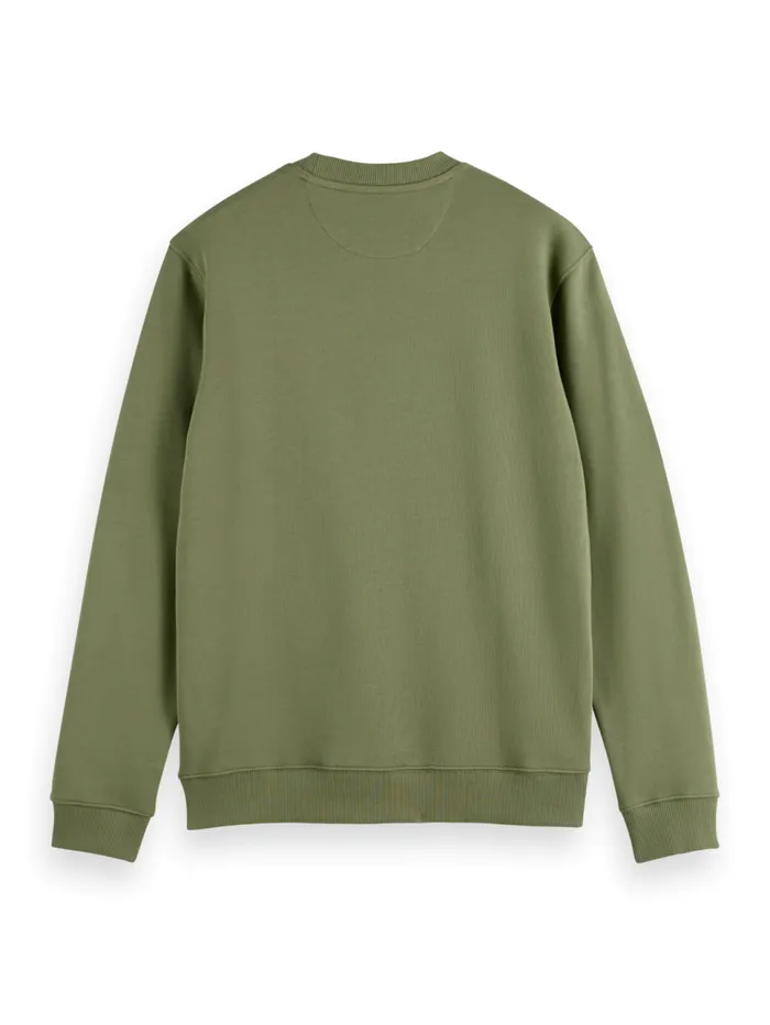 Essential Badge Crew Sweat Desert Sand Men Scotch and Soda Sweatshirts and Hoodies Essential Badge Crew Sweat Desert Sand Men Scotch and Soda Sweatshirts and Hoodies
