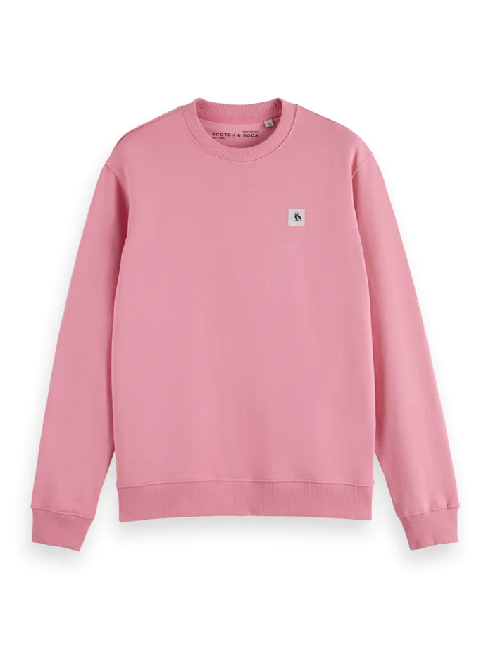 Essential Badge Crew Sweat Desert Sand Men Scotch and Soda Sweatshirts and Hoodies Essential Badge Crew Sweat Desert Sand Men Scotch and Soda Sweatshirts and Hoodies