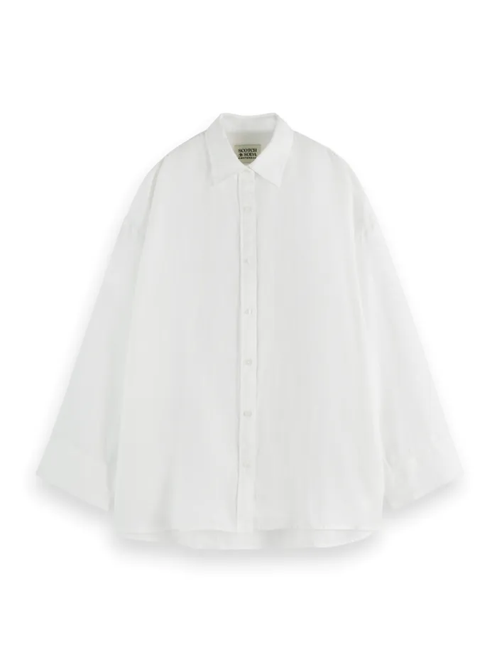 Essential LINEN SHIRT Black Women Scotch and Soda Blouses and Shirts