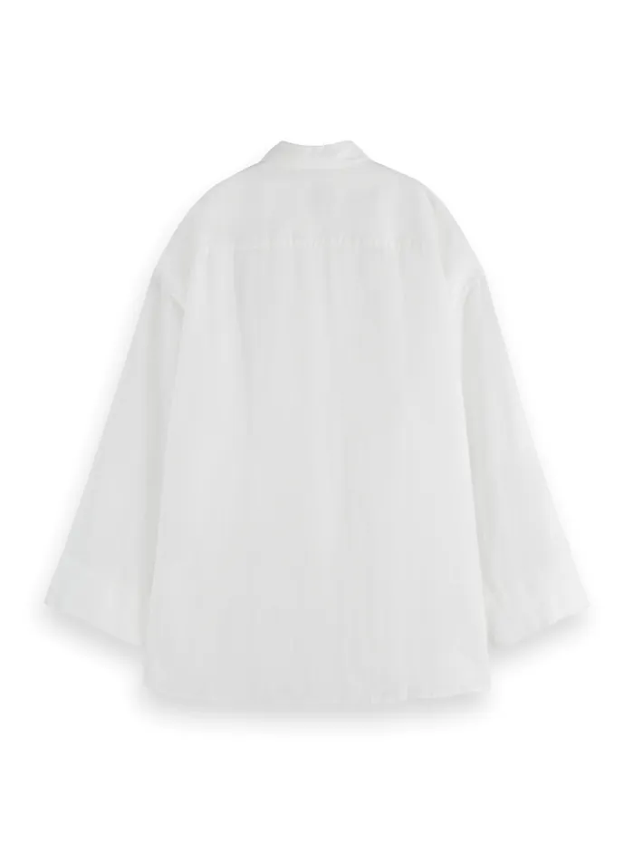 Essential LINEN SHIRT Black Women Scotch and Soda Blouses and Shirts