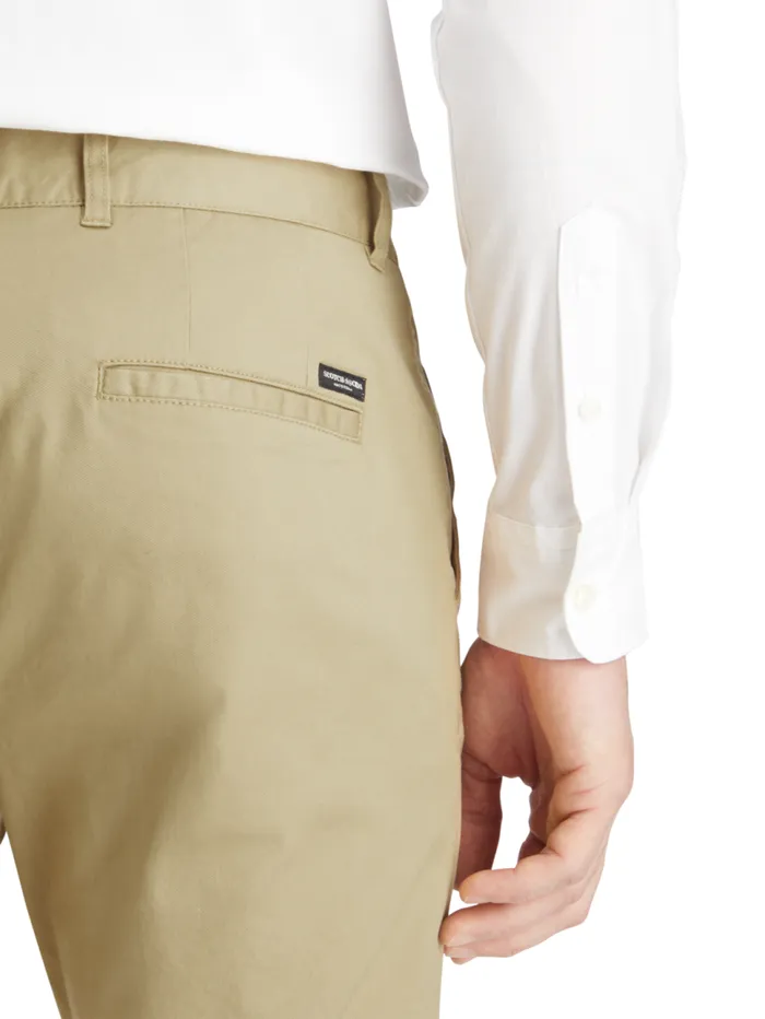 Essential Mott Cottonblend Twill Chino Sand Men Scotch and Soda Pants
