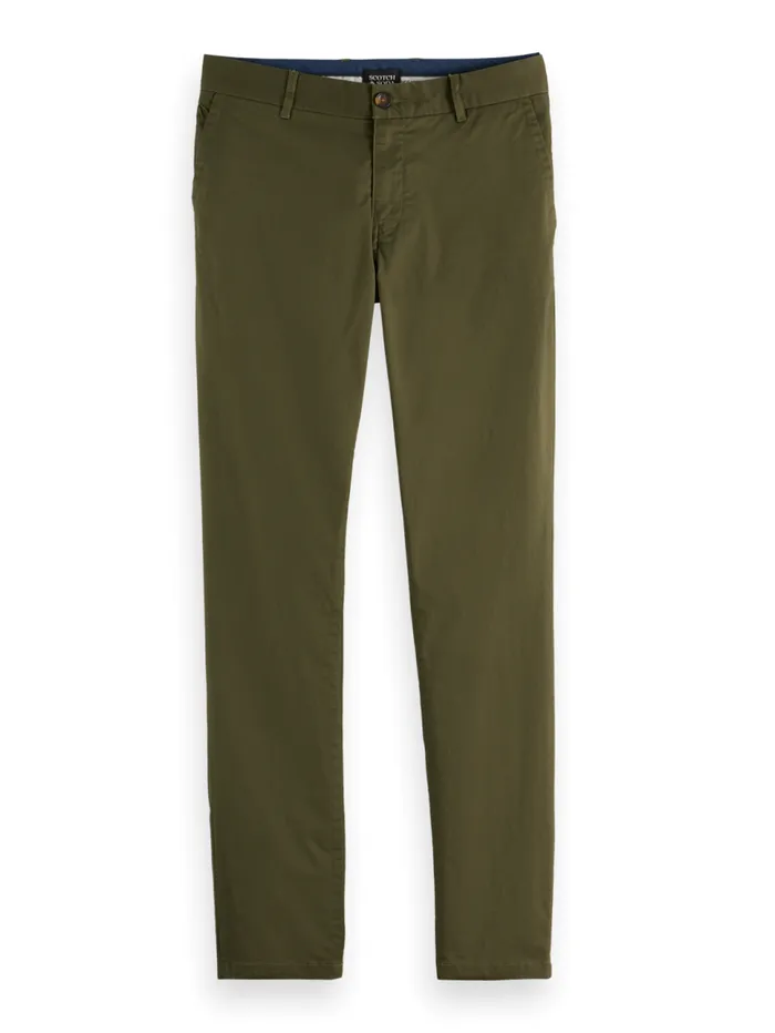 Essential Mott Cottonblend Twill Chino Sand Men Scotch and Soda Pants