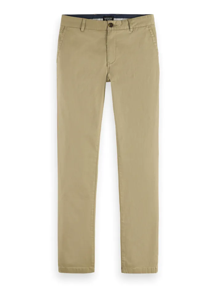 Essential Mott Cottonblend Twill Chino Sand Men Scotch and Soda Pants