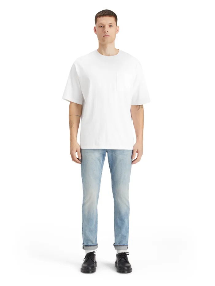 Essential RALSTON IN ORGANIC COTTON AQUA BLUE Aqua Blue Men Scotch and Soda Essentials