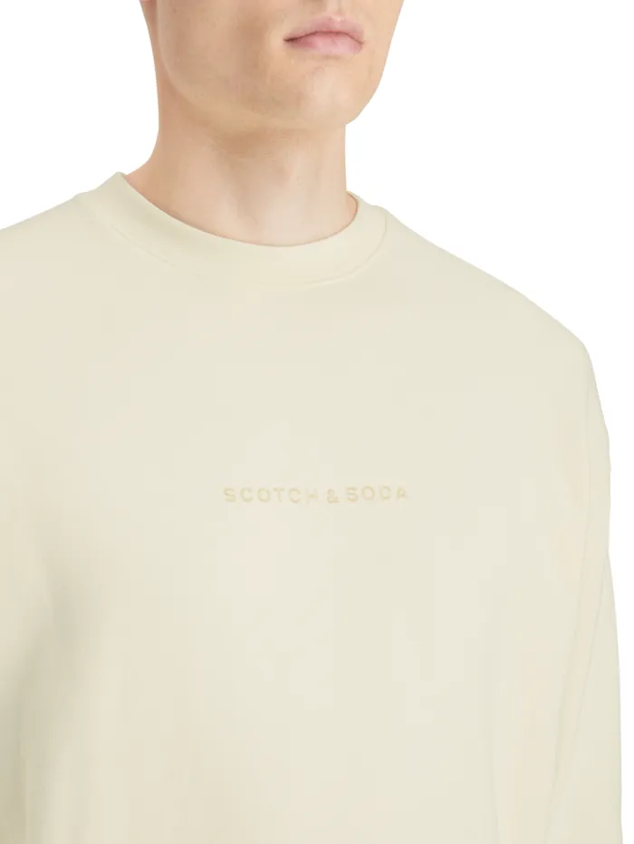 Essential Relaxed Fit Logo Sweatshirt Black Men Scotch and Soda Essentials