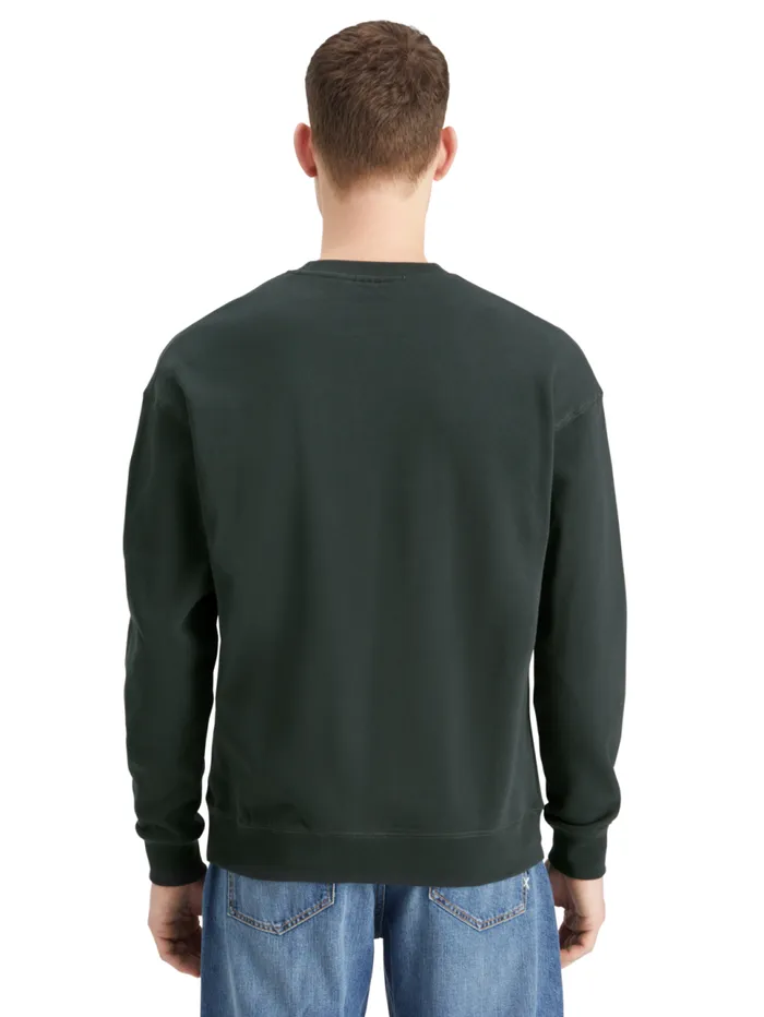 Essential Relaxed Fit Logo Sweatshirt Black Men Scotch and Soda Essentials