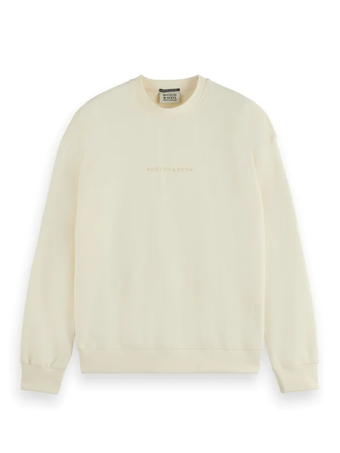 Essential Relaxed Fit Logo Sweatshirt Black Men Scotch and Soda Essentials