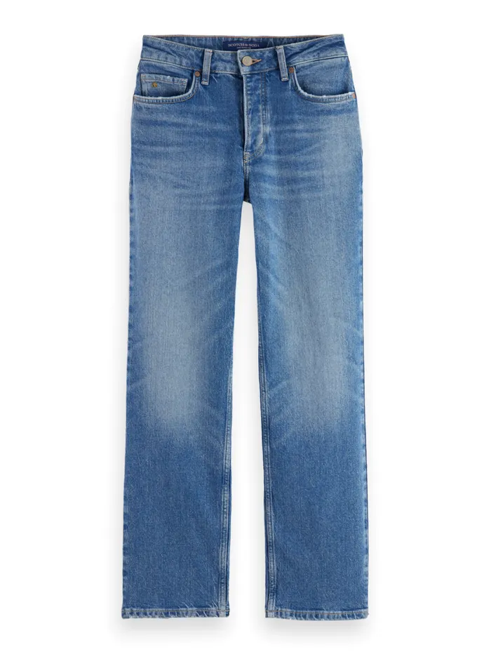 Essential THE SKY STRAIGHT JEANS 8211 BLUE DREAM Clean Blue Women Scotch and Soda Essentials Essential THE SKY STRAIGHT JEANS 8211 BLUE DREAM Clean Blue Women Scotch and Soda Essentials