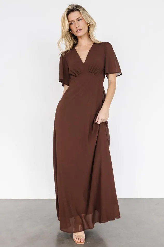 Esti Maxi Dress Espresso Women Baltic Born Mother Of The Bride Esti Maxi Dress Espresso Women Baltic Born Mother Of The Bride