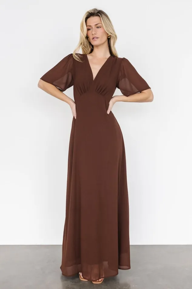Esti Maxi Dress Espresso Women Baltic Born Mother Of The Bride Esti Maxi Dress Espresso Women Baltic Born Mother Of The Bride
