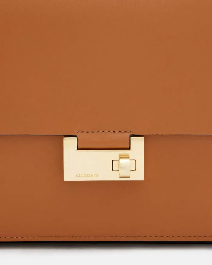 Etienne Leather Shoulder Bag Desert Tan Women AllSaints Handbags and Wallets Etienne Leather Shoulder Bag Desert Tan Women AllSaints Handbags and Wallets