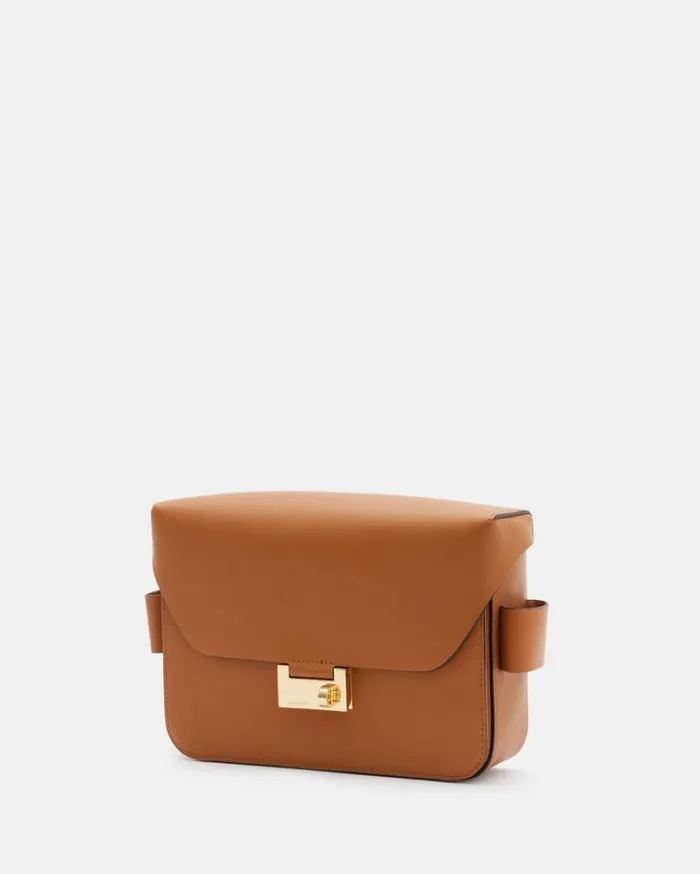 Etienne Leather Shoulder Bag Desert Tan Women AllSaints Handbags and Wallets Etienne Leather Shoulder Bag Desert Tan Women AllSaints Handbags and Wallets