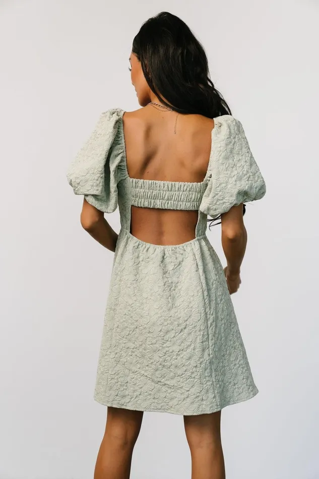 Eulalie Mini Dress Sage Women Baltic Born Short Dresses Eulalie Mini Dress Sage Women Baltic Born Short Dresses