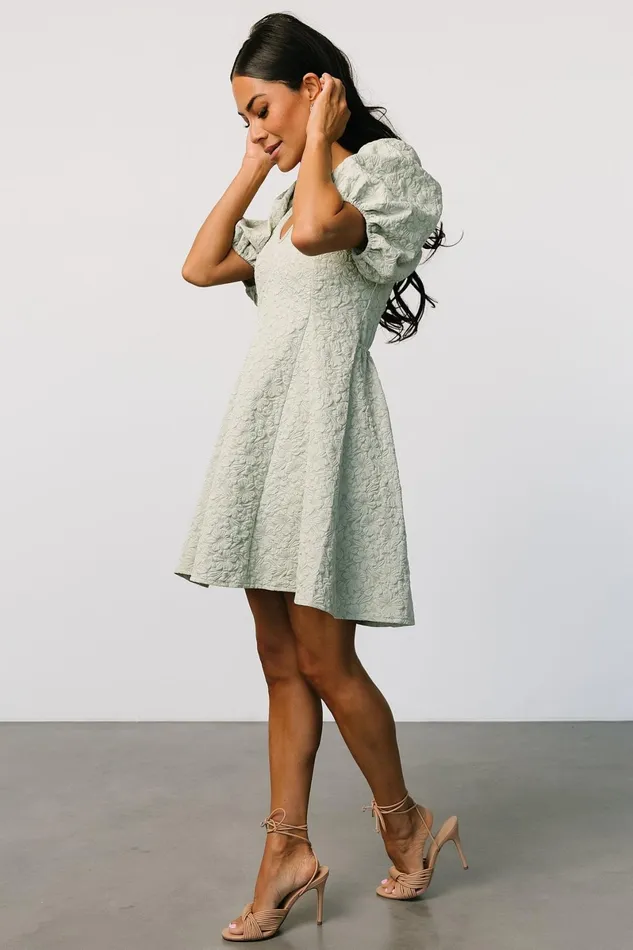 Eulalie Mini Dress Sage Women Baltic Born Short Dresses Eulalie Mini Dress Sage Women Baltic Born Short Dresses