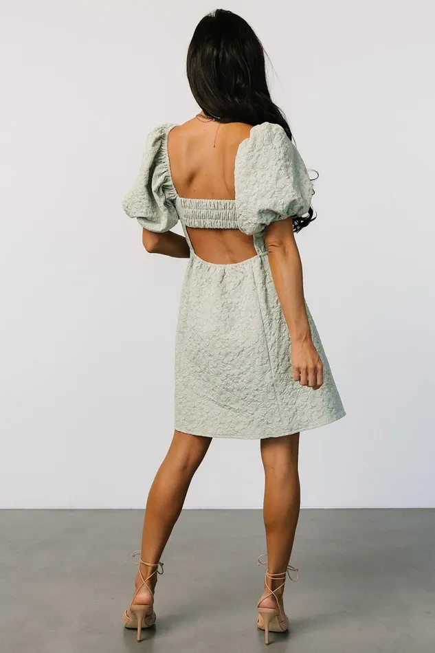 Eulalie Mini Dress Sage Women Baltic Born Short Dresses Eulalie Mini Dress Sage Women Baltic Born Short Dresses