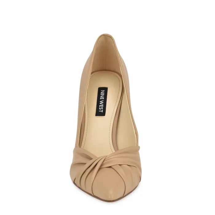 Faiza Knotted Pointy Toe Pumps Light Tan Women Nine West Pumps Faiza Knotted Pointy Toe Pumps Light Tan Women Nine West Pumps