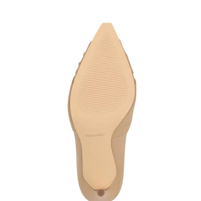Faiza Knotted Pointy Toe Pumps Light Tan Women Nine West Pumps Faiza Knotted Pointy Toe Pumps Light Tan Women Nine West Pumps