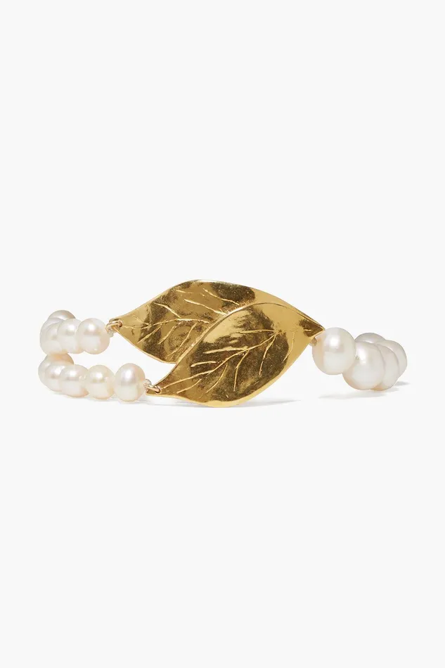Falling Leaf Bracelet White Pearl Women Chan Luu Bracelets