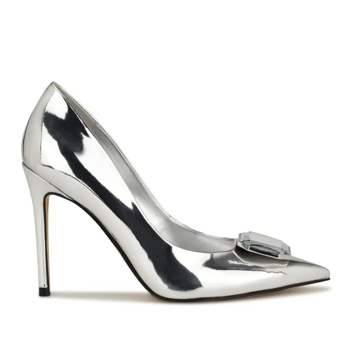 Faras Dress Pumps Silver Women Nine West Pumps