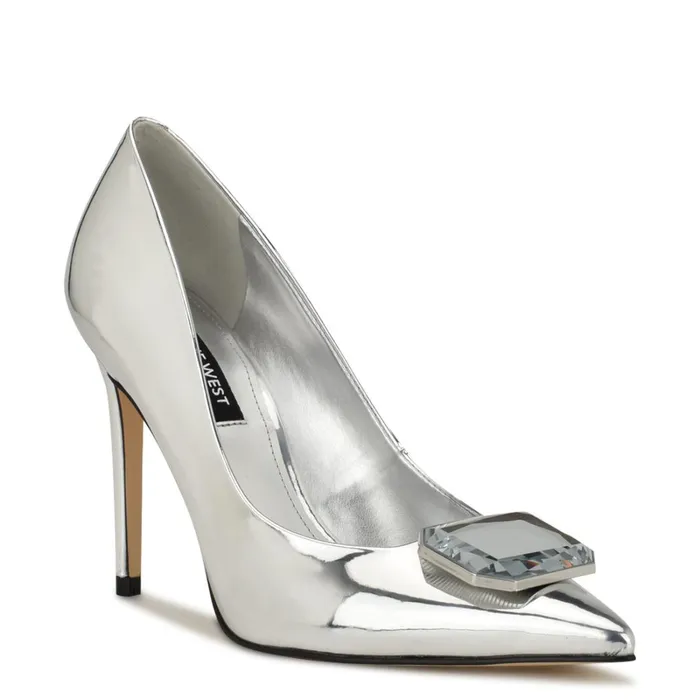 Faras Dress Pumps Silver Women Nine West Pumps Faras Dress Pumps Silver Women Nine West Pumps