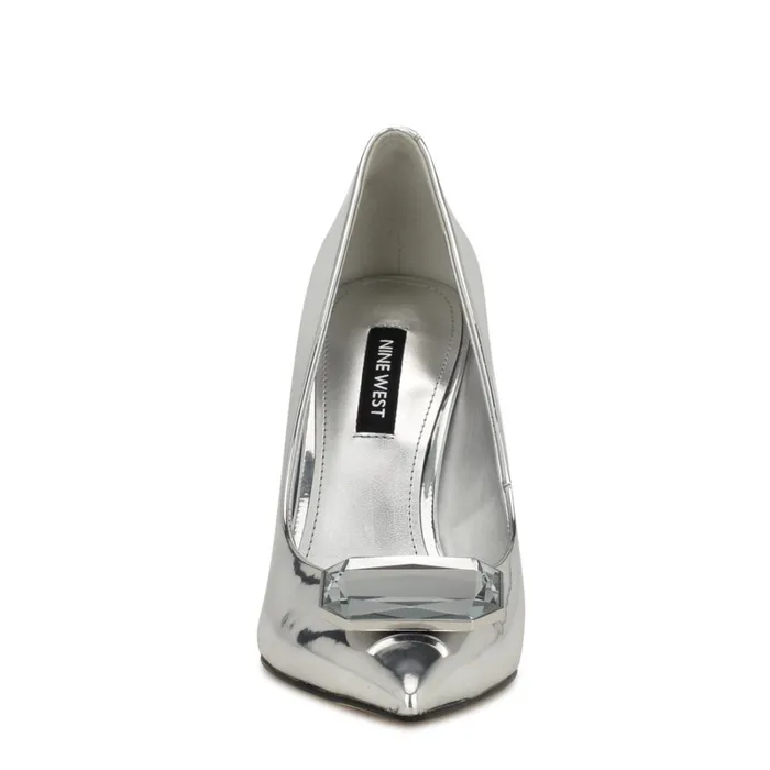 Faras Dress Pumps Silver Women Nine West Pumps Faras Dress Pumps Silver Women Nine West Pumps