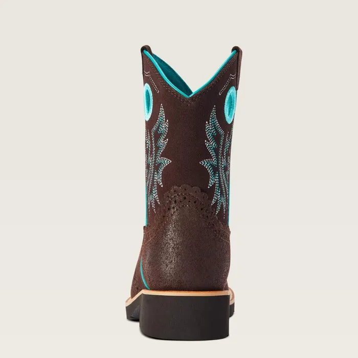 Fatbaby Cowgirl Western Boot Royal Chocolate Kids Ariat Big Kids039 Footwear Fatbaby Cowgirl Western Boot Royal Chocolate Kids Ariat Big Kids039 Footwear
