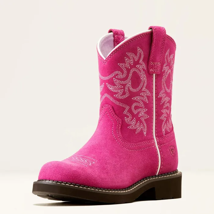Fatbaby Western Boot Hottest Pink Kids Ariat Big Kids039 Footwear