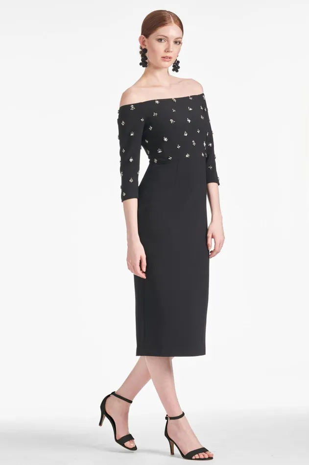 Fatima Dress 8211 Black Women Sachin and Babi Long Sleeve