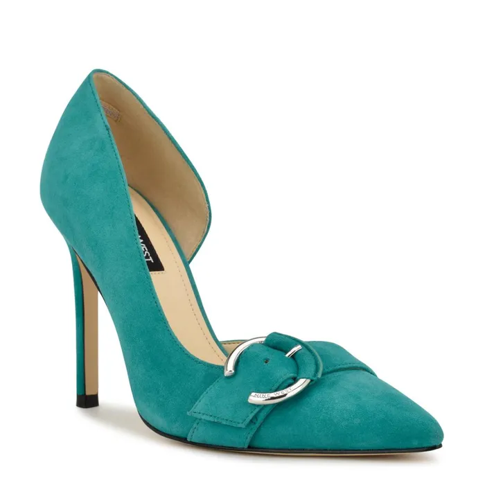 Finite Dress Pumps Medium Blue Women Nine West Pumps Finite Dress Pumps Medium Blue Women Nine West Pumps