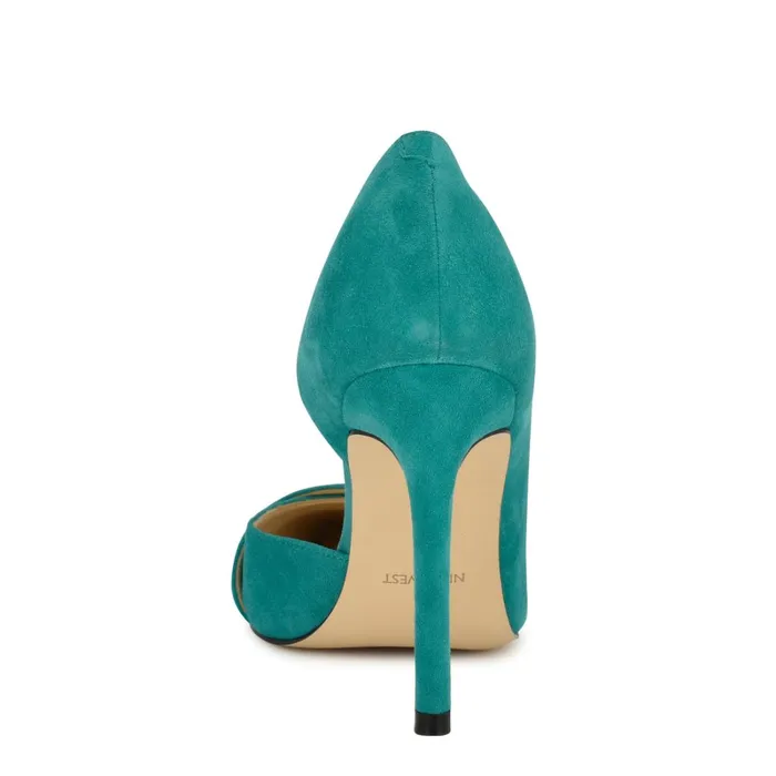 Finite Dress Pumps Medium Blue Women Nine West Pumps Finite Dress Pumps Medium Blue Women Nine West Pumps