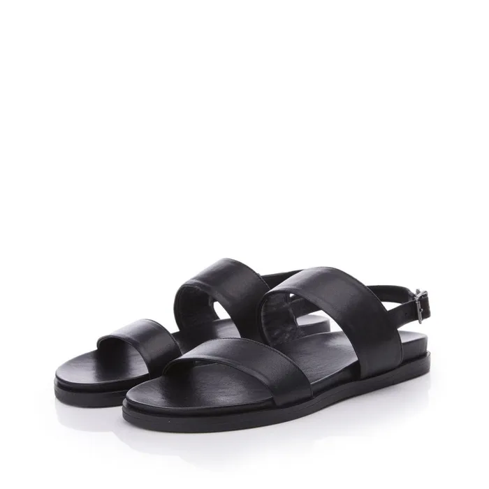 Flatform Sandals Women Moda In Pelle Bsoleful BJune Black Leather