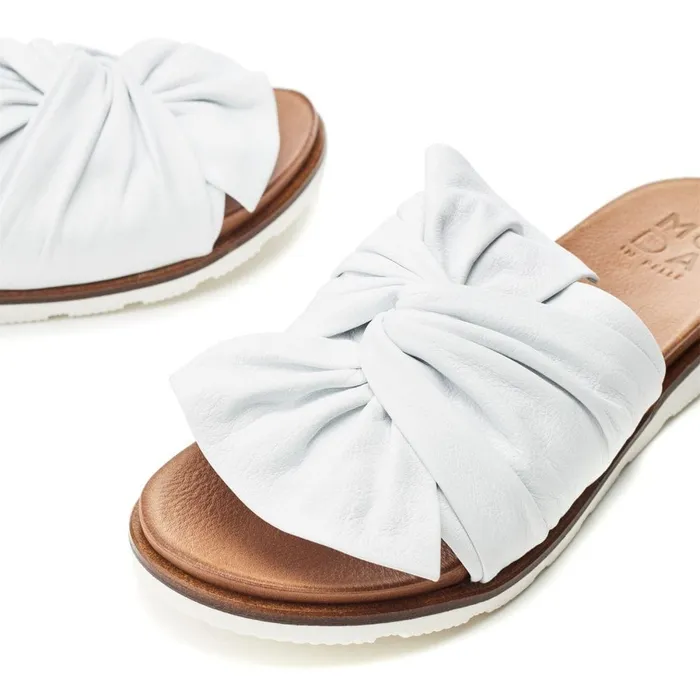 Flatform Sandals Women Moda In Pelle Jemini White Leather