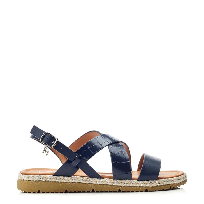 Flatform Sandals Women Moda In Pelle Neyma Navy Porvair