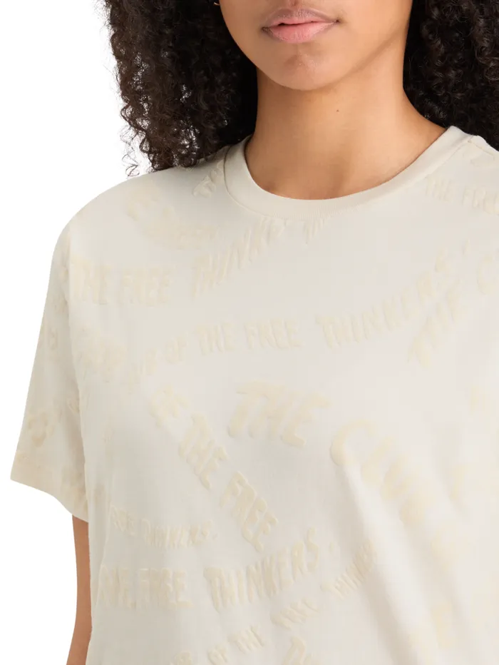 FLOCK AOP REGULAR FIT TSHIRT Soft Ice Women Scotch and Soda Tops and TShirts FLOCK AOP REGULAR FIT TSHIRT Soft Ice Women Scotch and Soda Tops and TShirts