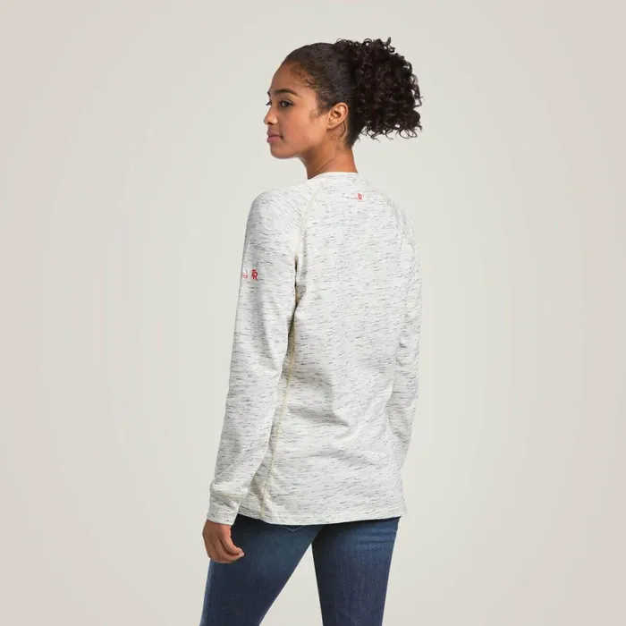 FR Air Henley Top Space Dye Heather Grey Women Ariat TShirts and Tops FR Air Henley Top Space Dye Heather Grey Women Ariat TShirts and Tops