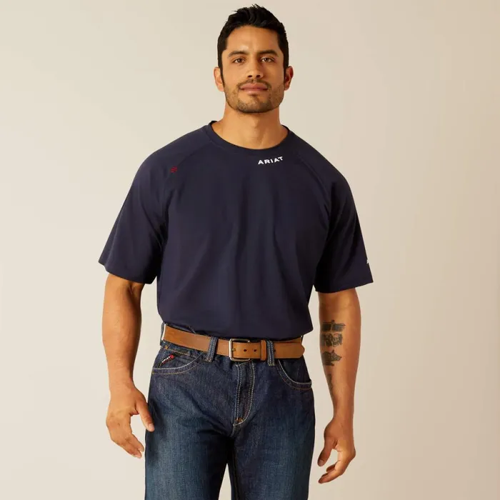 FR Baselayer TShirt Navy Men Ariat Workwear