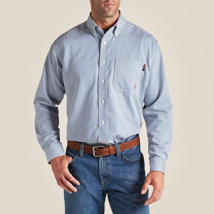 FR Basic Work Shirt Bold Blue Men Ariat Workwear