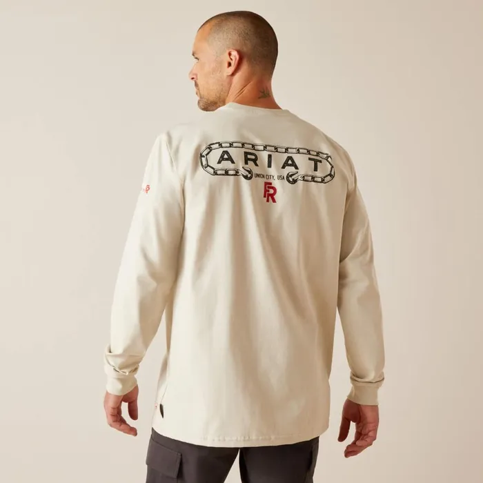 FR Chain Hook TShirt Silver Lining Men Ariat Workwear