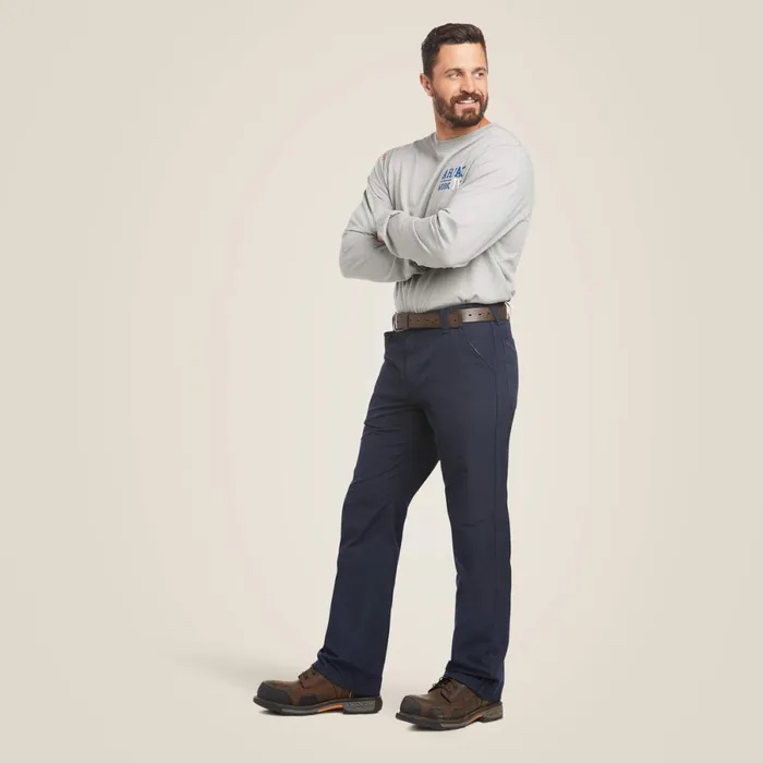 FR M4 Relaxed DuraLight Ripstop Boot Cut Pant Navy Men Ariat Pants and Shorts FR M4 Relaxed DuraLight Ripstop Boot Cut Pant Navy Men Ariat Pants and Shorts