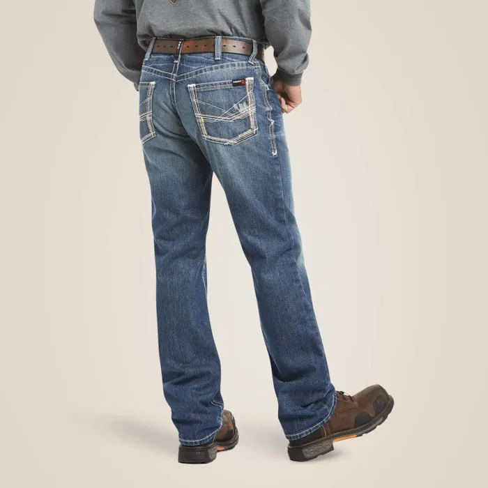 FR M4 Relaxed Ridgeline Boot Cut Jean Glacier Men Ariat Workwear FR M4 Relaxed Ridgeline Boot Cut Jean Glacier Men Ariat Workwear