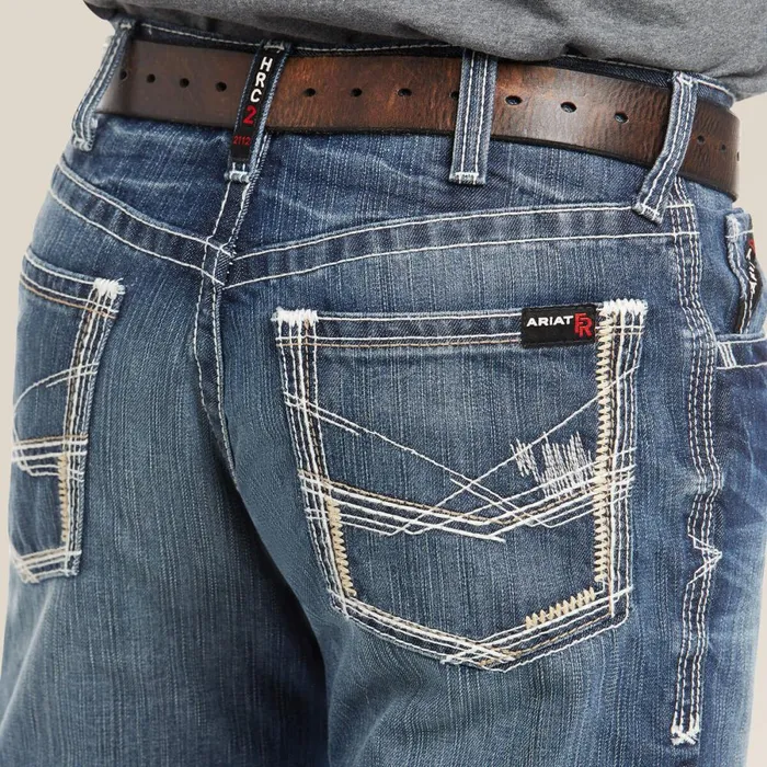 FR M4 Relaxed Ridgeline Boot Cut Jean Glacier Men Ariat Workwear FR M4 Relaxed Ridgeline Boot Cut Jean Glacier Men Ariat Workwear
