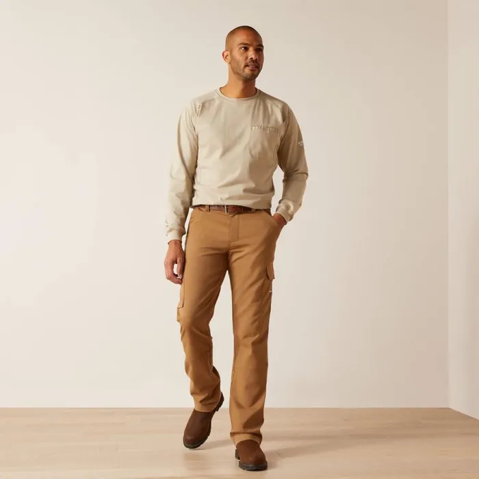 FR M7 Slim DuraStretch Duralight Twill Straight Pant Field Khaki Men Ariat Workwear FR M7 Slim DuraStretch Duralight Twill Straight Pant Field Khaki Men Ariat Workwear