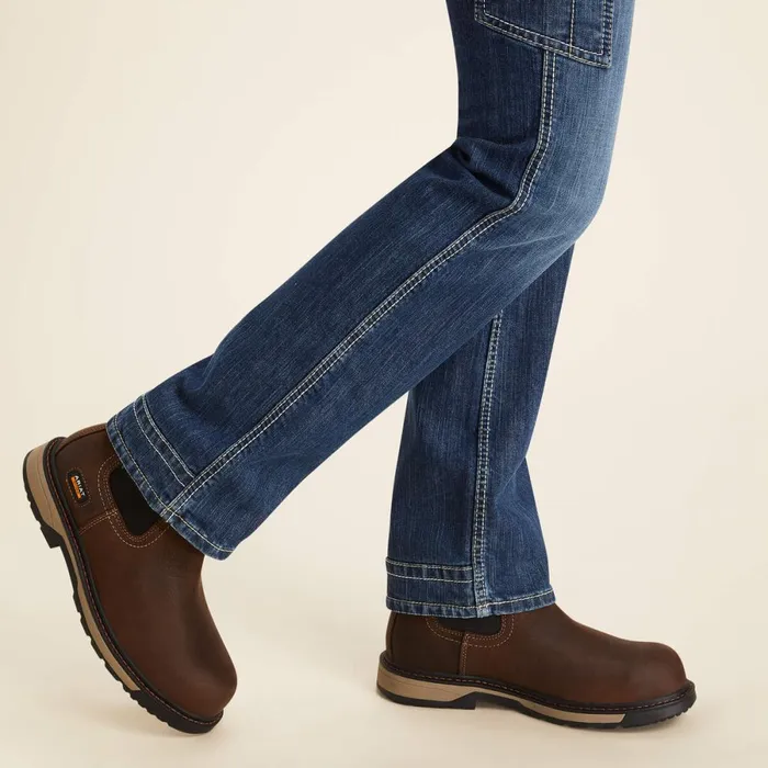 FR Perfect Rise DuraLight Stretch Cell Phone Straight Jean Lazuli Women Ariat Denim FR Perfect Rise DuraLight Stretch Cell Phone Straight Jean Lazuli Women Ariat Denim