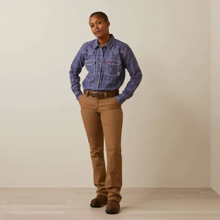 FR Tillie Snap Work Shirt Colony Blue Plaid Women Ariat TShirts and Tops FR Tillie Snap Work Shirt Colony Blue Plaid Women Ariat TShirts and Tops